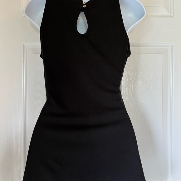 WHBM Black Cut Out Detail Top - Picture 3 of 7